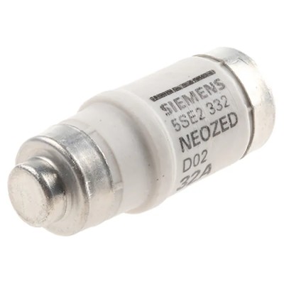 Siemens Neozed Fuse 32A 400V ac D02 Ceramic Body 50kA Breaking Capacity 5SE2332