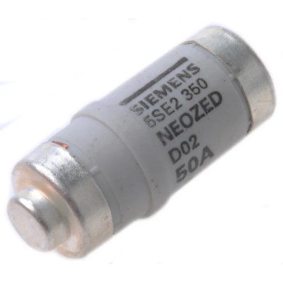 Siemens 50A 400V AC D02 Neozed Fuse Ceramic Body 5SE2350