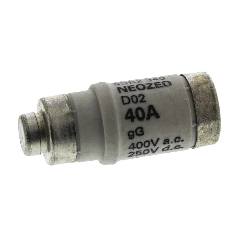 Siemens Neozed Fuse D02 40A 400V AC Ceramic Body Black Cap 5SE2340