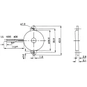 RS PRO 108 dB Panel Mount Continuous External 3.2 mm Piezo Buzzer Component 1V ac Max 6221427P