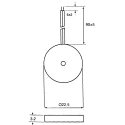 RS PRO 108 dB Panel Mount Continuous External 3.2 mm Piezo Buzzer Component 1V ac Max 6221427P