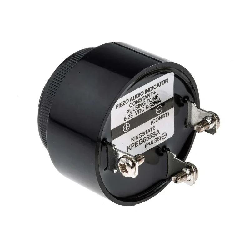 Kingstate 92 dB Panel Mount Continuous Fast Pulse Internal Buzzer 6 V dc Min 28 V dc Max 622-1556
