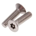 RS PRO Plain Stainless Steel Countersunk Tamper Proof Security Screw M3 x 12 mm 621-2502