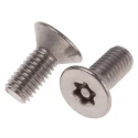 RS PRO Plain Stainless Steel Flat Tamper Proof Security Screw M5 x 12 mm 621-2568