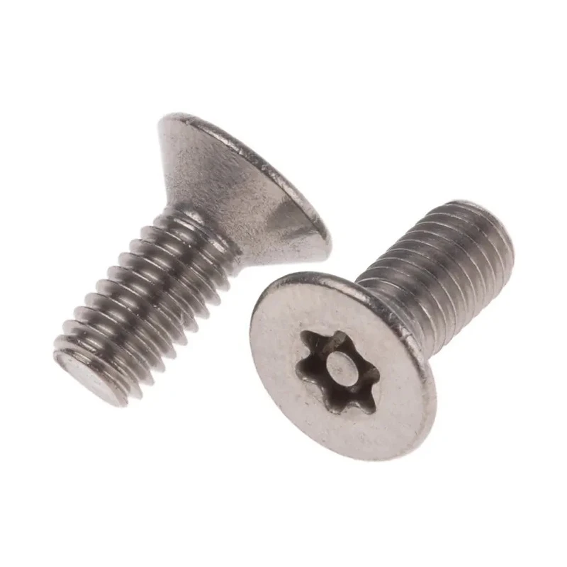 RS PRO Plain Stainless Steel Flat Tamper Proof Security Screw M5 x 12 mm 621-2568