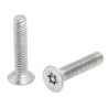 RS PRO Plain Stainless Steel Flat Tamper Proof Security Screw M5 x 25 mm 621-2574