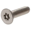 RS PRO Plain Stainless Steel Flat Tamper Proof Security Screw M5 x 20 mm 621-2580