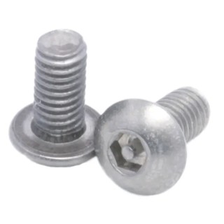 RS PRO Plain Stainless Steel Button Tamper Proof Security Screw M3 x 6 mm 621-2754
