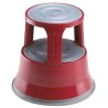 RS PRO 2 Tread Steel, Rubber, Polypropylene Kick Step 0.4m Platform Height, Red 621-1751