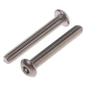 RS PRO Plain Stainless Steel Button Tamper Proof Security Screw M3 x 20 mm 621-2760