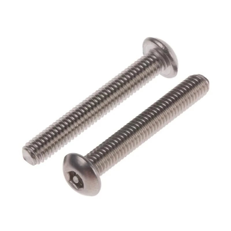 RS PRO Plain Stainless Steel Button Tamper Proof Security Screw M3 x 20 mm 621-2760