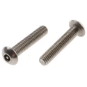 RS PRO Plain Stainless Steel Button Tamper Proof Security Screw M4 x 20 mm 621-2798