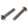 RS PRO Plain Stainless Steel Button Tamper Proof Security Screw M4 x 20 mm 621-2798