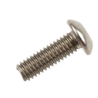 RS PRO Tamper Proof Security Screw M4 x 12 mm Plain Stainless Steel Pin Hex Recess Button Head 621-2805