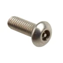 RS PRO Tamper Proof Security Screw M4 x 12 mm Plain Stainless Steel Pin Hex Recess Button Head 621-2805