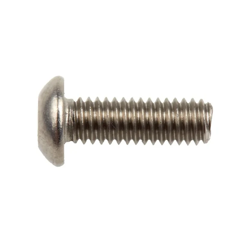 RS PRO Tamper Proof Security Screw M4 x 12 mm Plain Stainless Steel Pin Hex Recess Button Head 621-2805