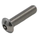 RS PRO Plain Stainless Steel Button Tamper Proof Security Screw M5 Thread Size 20 mm Length 621-2827