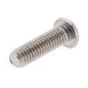 RS PRO Plain Stainless Steel Button Tamper Proof Security Screw M6 x 20 mm 621-2855