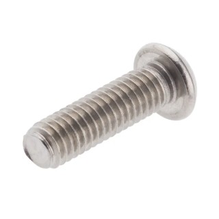 RS PRO Plain Stainless Steel Button Tamper Proof Security Screw M6 x 20 mm 621-2855