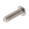 RS PRO Plain Stainless Steel Button Tamper Proof Security Screw M6 x 20 mm 621-2855