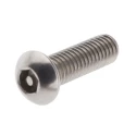 RS PRO Plain Stainless Steel Button Tamper Proof Security Screw M6 x 20 mm 621-2855