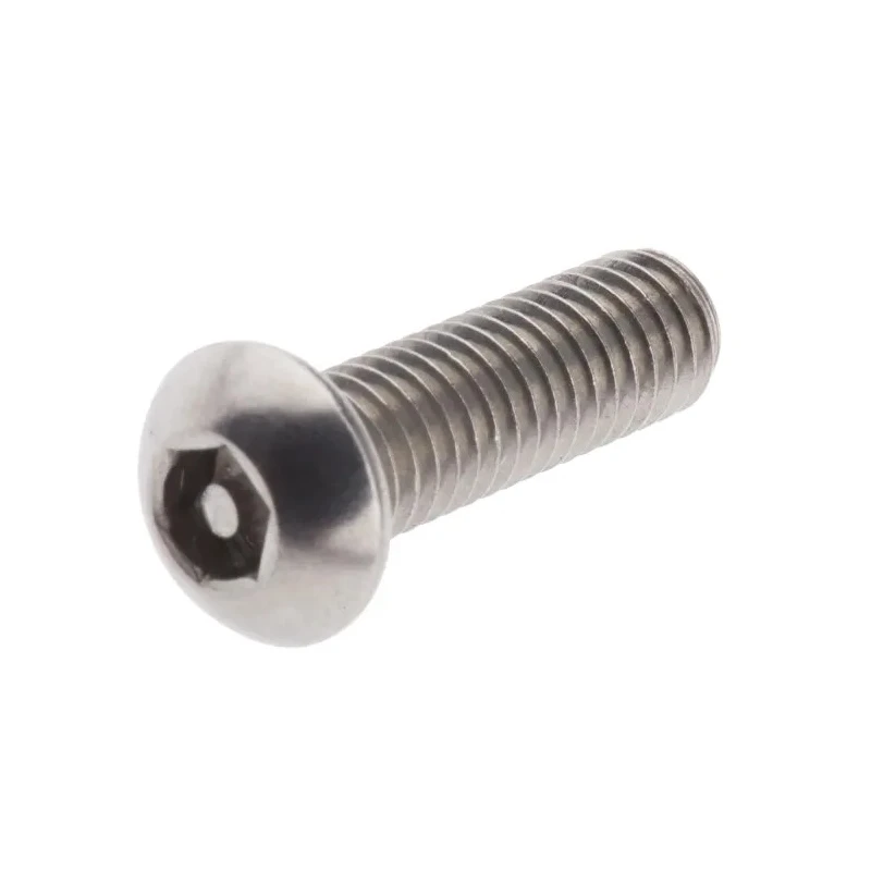 RS PRO Plain Stainless Steel Button Tamper Proof Security Screw M6 x 20 mm 621-2855