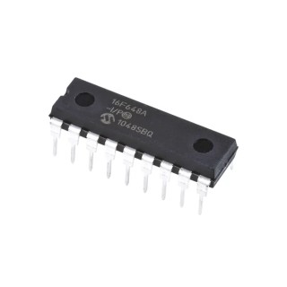 Microchip 8 bit PIC16F Microcontroller, 20 MHz, 7kB FLASH, 18-Pin PDIP PIC16F648A-I/P
