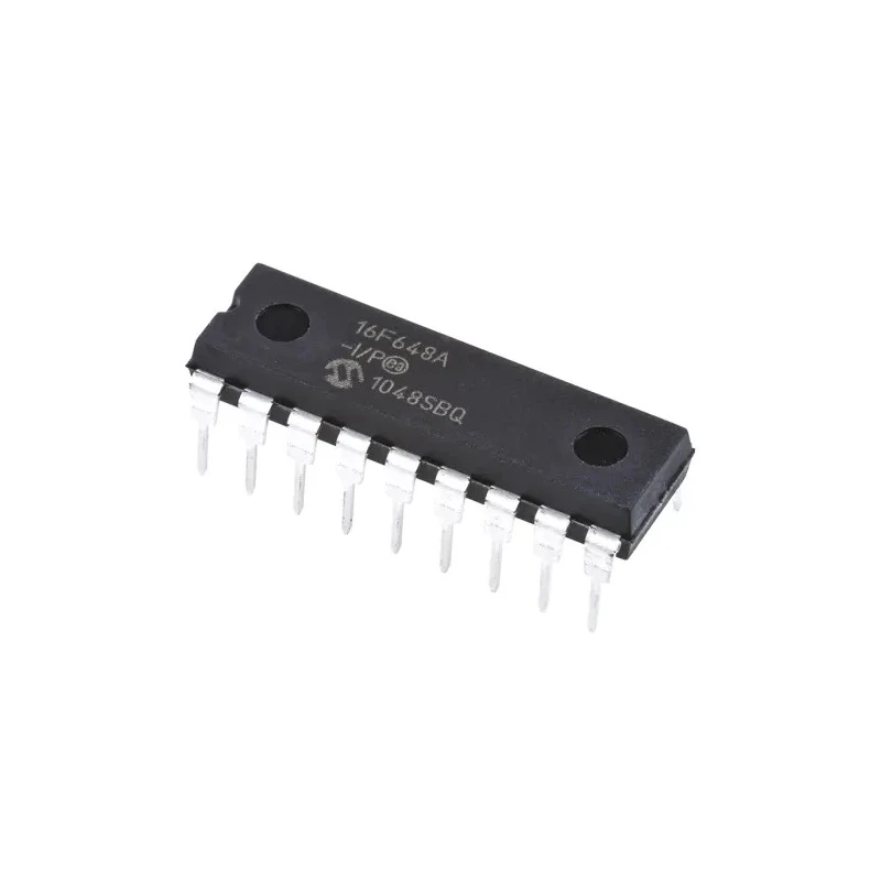 Microchip 8 bit PIC16F Microcontroller, 20 MHz, 7kB FLASH, 18-Pin PDIP PIC16F648A-I/P