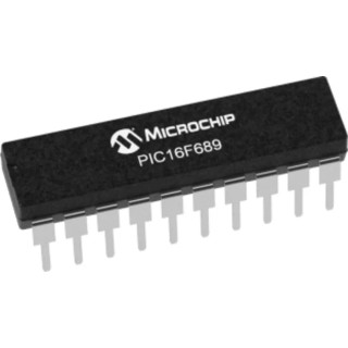 Microchip 8-Bit PIC16F Microcontroller 20 MHz, 7kB FLASH, 20-Pin PDIP PIC16F689-I/P