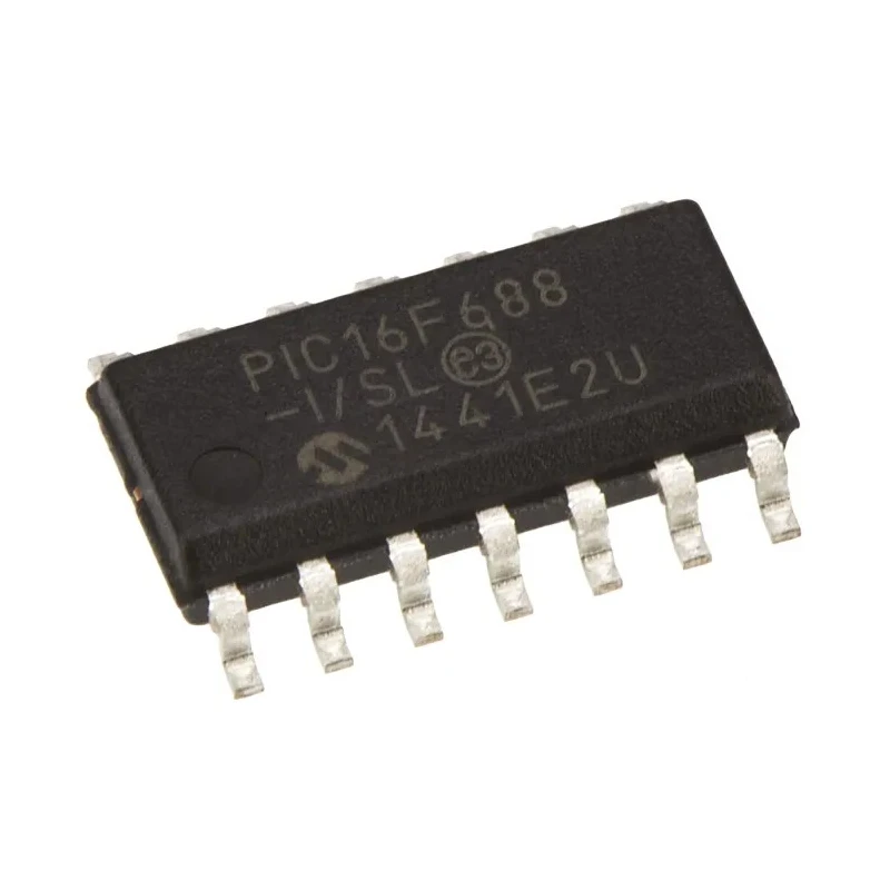 Microchip PIC16F688-I/SL 8 Bit PIC Microcontroller, 20 MHz, 256B FLASH, 14-Pin SOIC PIC16F688-I/SL
