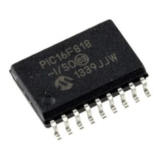 Microchip PIC16F818-I/SO 8-bit PIC Microcontroller 20 MHz, 1.792 kB Flash, 128 B RAM, 18-Pin SOIC