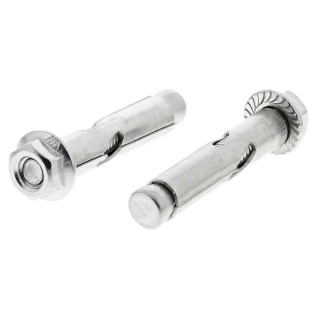 RS PRO Stainless Steel Sleeve Anchor Hexagon Nut Masonry Fixing 40 mm Length 8 mm Drill Diameter 622-2032