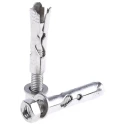 RS PRO Stainless Steel Sleeve Anchor Hexagon Nut Masonry Fixing 50 mm Length, 10 mm Drill Diameter, 8 mm Max Fixing 622-2048