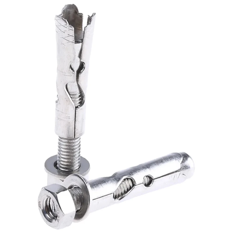 RS PRO Stainless Steel Sleeve Anchor Hexagon Nut Masonry Fixing 50 mm Length, 10 mm Drill Diameter, 8 mm Max Fixing 622-2048
