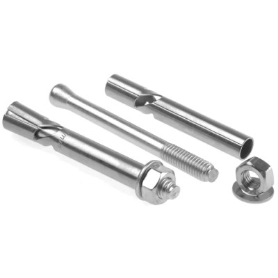 RS PRO Stainless Steel Sleeve Anchor Hexagon Nut Masonry Fixing 75mm Length 10 mm Drill Diameter 35mm Maximum 622-2054