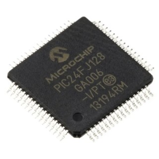 Microchip 16-bit PIC Microcontroller 64-Pin TQFP, 128kB FLASH, 32 MHz PIC24FJ