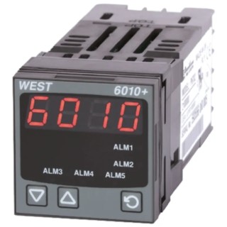 West Instruments 6010 LED Multi-Function Panel Meter for Temperature RTD Temperature Probe 45 mm x 45 mm P6010-2100-020