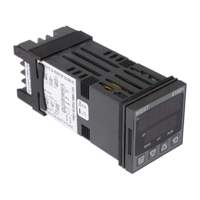 West Instruments PID Temperature Controller DIN Rail, Panel, 1 Output SSR 240V ac On-Off P6100-2200-000