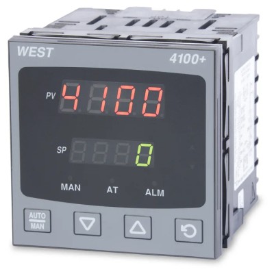 West Instruments DIN Rail PID Temperature Controller 1 Input 3 Output SSR 240V ac P4100-2200-0000