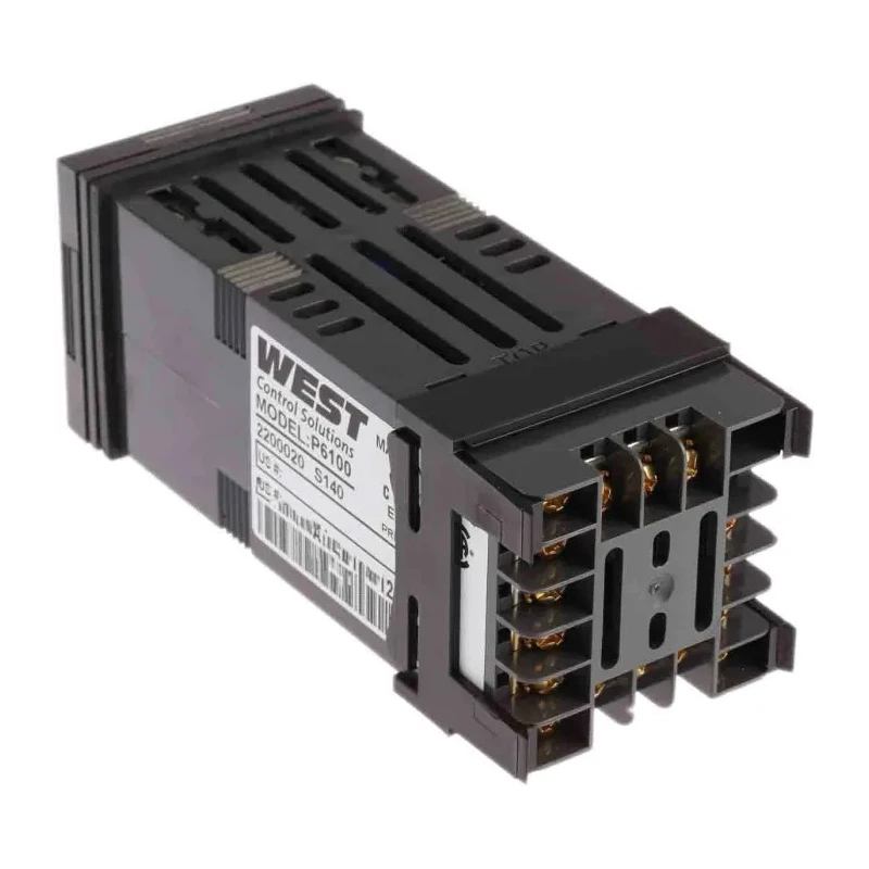 West Instruments P6100 Panel, DIN Rail PID Temperature Controller, 1 Output SSR 48V ac/dc On-Off P6100-2200-020