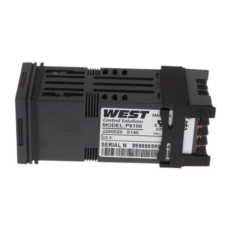 West Instruments P6100 Panel, DIN Rail PID Temperature Controller, 1 Output SSR 48V ac/dc On-Off P6100-2200-020