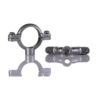 Georg Fischer Galvanised Iron Black Pipe Collar 1.25 in 70mm, DIN EN 10242 770836207