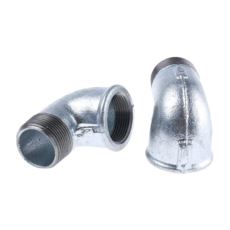Georg Fischer Galvanised Malleable Iron Fitting 90° Elbow Male 2 in to Female 2 in 770092207