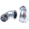 Georg Fischer Galvanised Malleable Iron Fitting 90° Elbow Male 2 in to Female 2 in 770092207