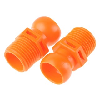NEUTRAL Acetal Copolymer Threaded Flexible Coolant Hose Flared Nozzle 12.7 mm NPT 623-5167
