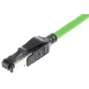 HARTING Cat5 Ethernet Cable 3 m Green U/FTP PVC Jacket RJ45 Male to RJ45 Male 09457711125