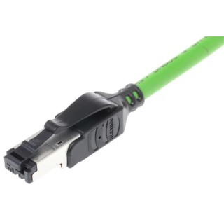 HARTING Cat5 Ethernet Cable 3 m Green U/FTP PVC Jacket RJ45 Male to RJ45 Male 09457711125