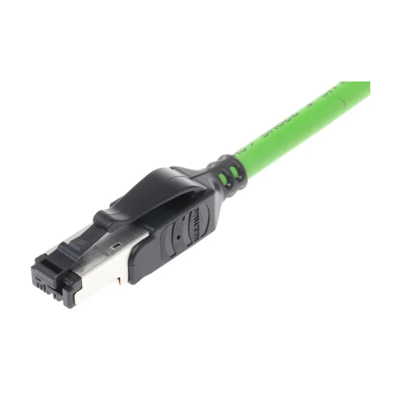 HARTING Cat5 Ethernet Cable 3 m Green U/FTP PVC Jacket RJ45 Male to RJ45 Male 09457711125