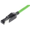 HARTING Cat5 Ethernet Cable 3 m Green U/FTP PVC Jacket RJ45 Male to RJ45 Male 09457711125