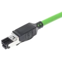 HARTING Cat5 Ethernet Cable 3 m Green U/FTP PVC Jacket RJ45 Male to RJ45 Male 09457711125